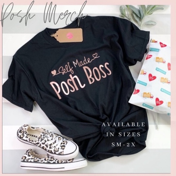 Posh T-shirt 🛒 Poshmark Love, Reseller Shirt - Picture 1 of 3